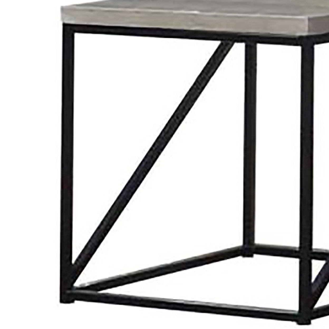 Square End Table Sonoma Grey