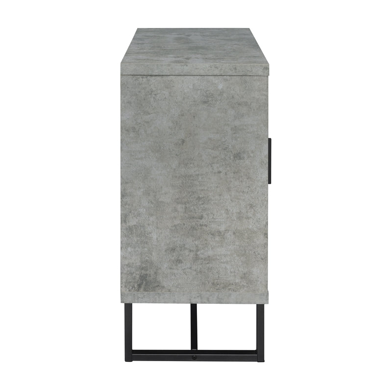 3-drawer Accent Cabinet Weathered Oak and Cement