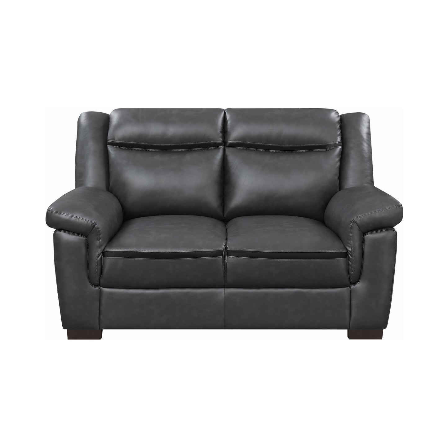 Arabella Pillow Top Upholstered Loveseat Grey