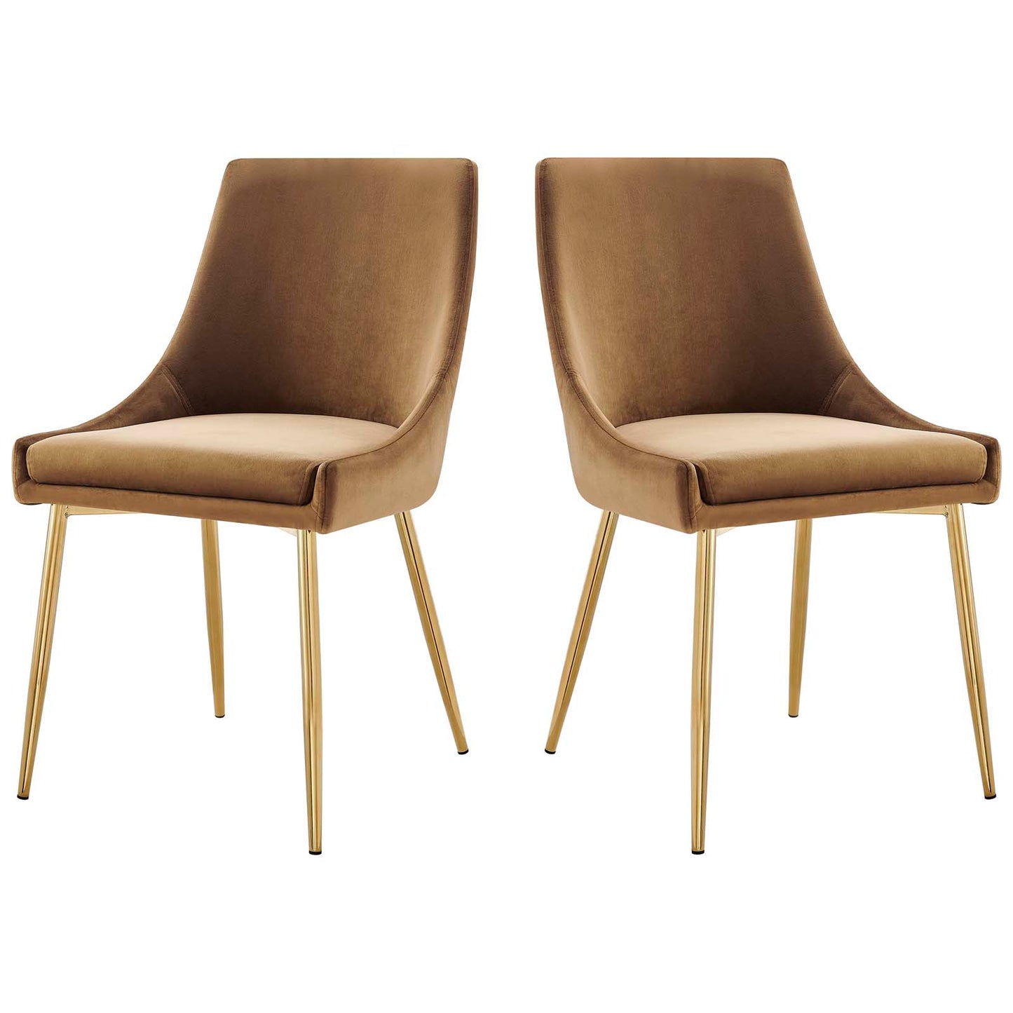 Viscount Performance Velvet Dining Chairs - Set of 2