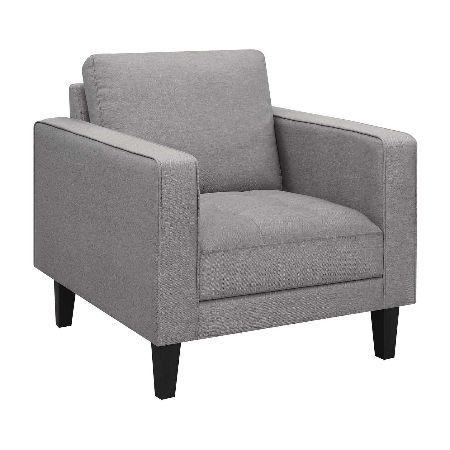 Lennox Track Arm Upholstered Chair Charcoal