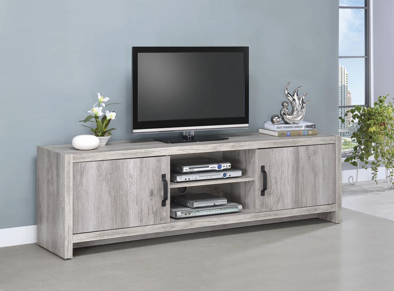 2-door TV Console Grey Driftwood