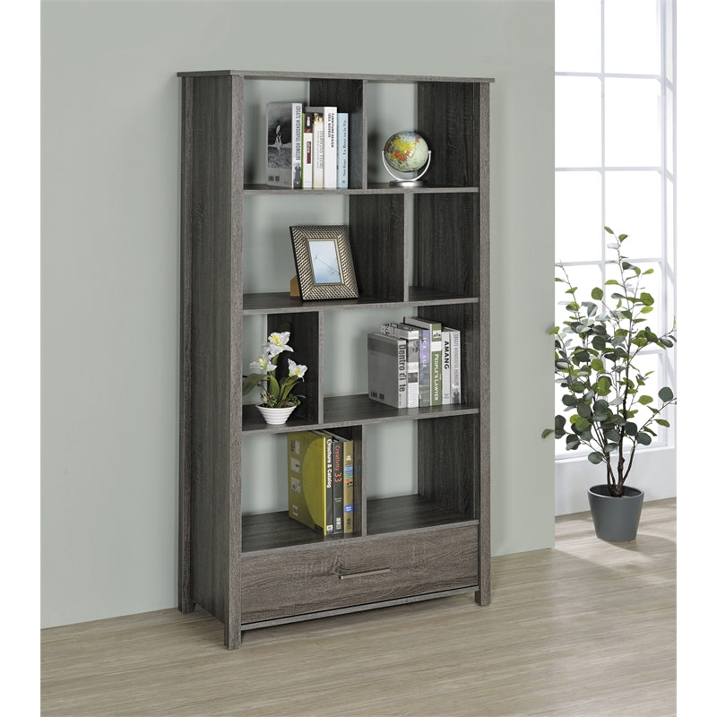 Dylan Rectangular 8-shelf Bookcase