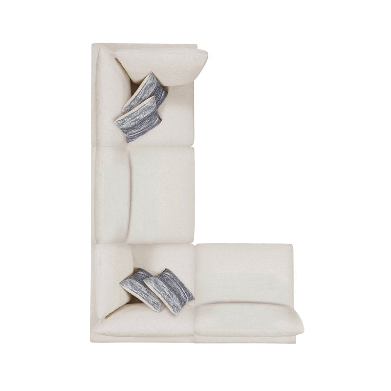 4-piece Upholstered Modular Sectional Beige