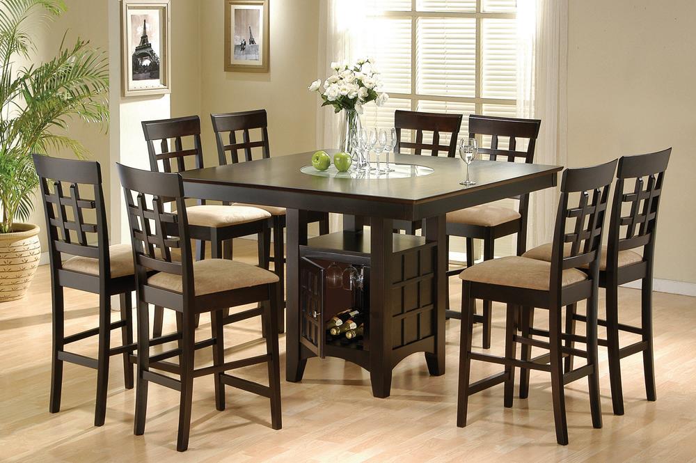 Gabriel 9-piece Square Dining Set Cappuccino