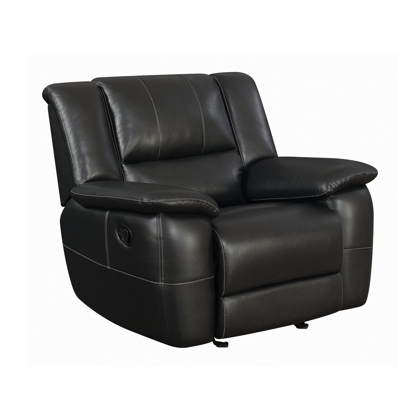 Lee Rolled Back Glider Recliner Black