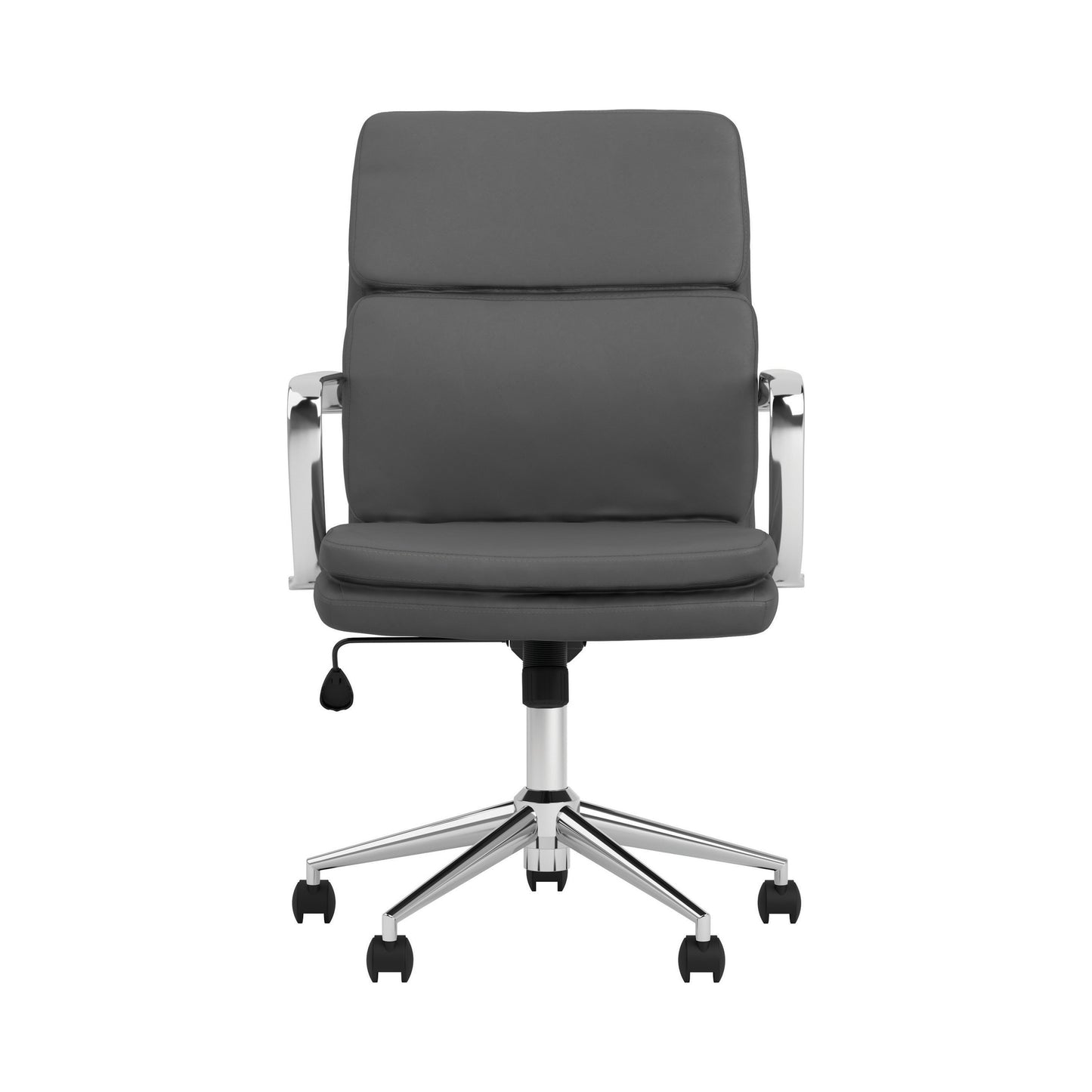 Standard Back Upholstered Office Chair Grey