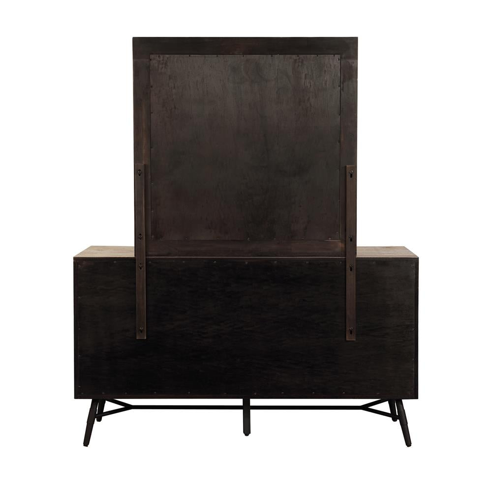 Marlow Rectangular Mirror Rough Sawn Multi
