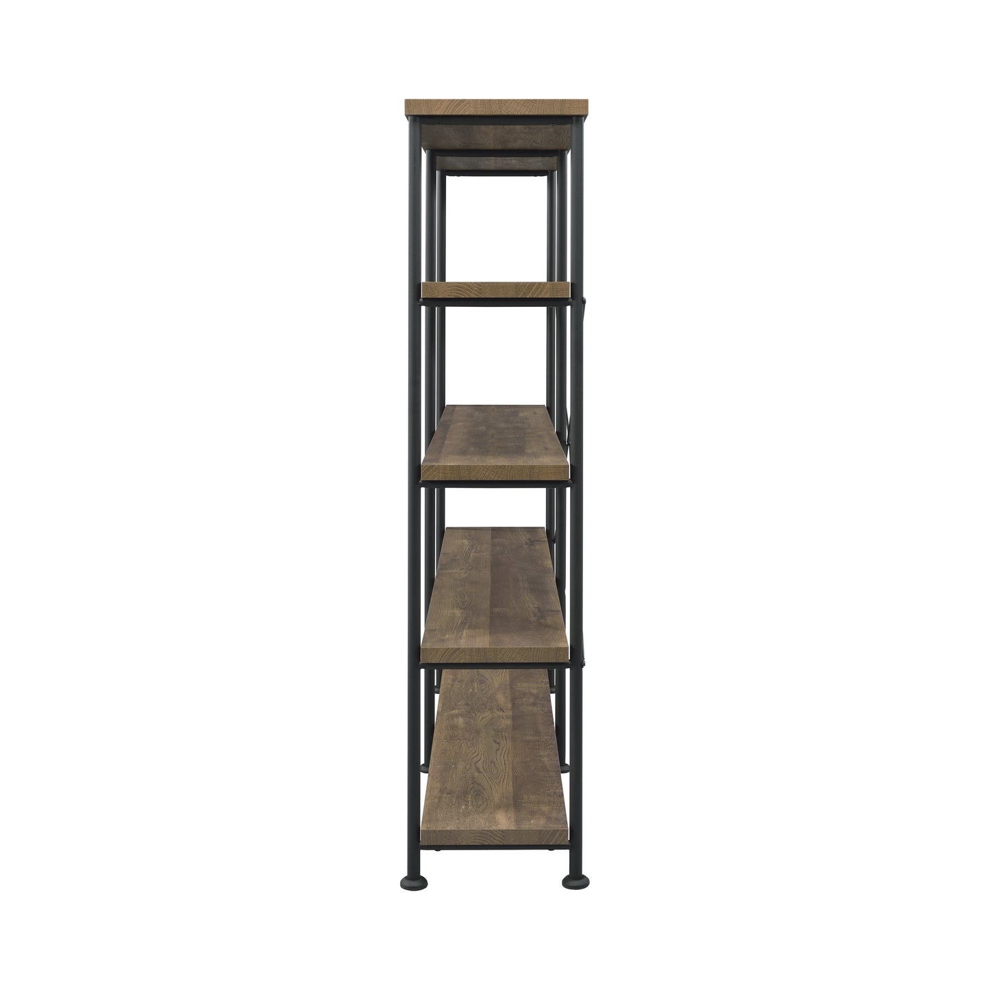 Analiese 4-shelf Open Bookcase Rustic Oak