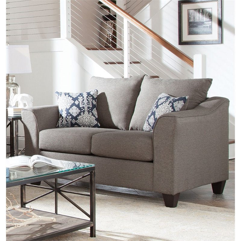 Salizar Flared Arm Loveseat Grey