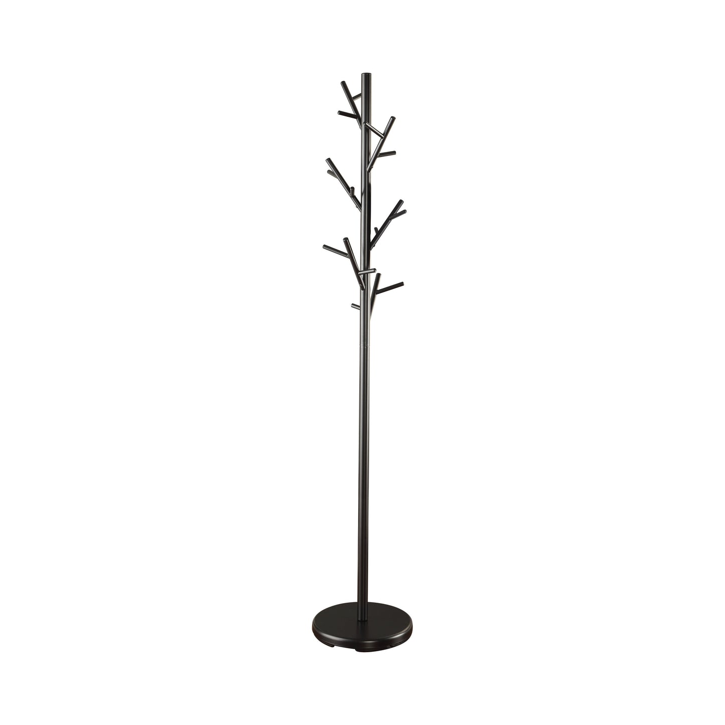 18-Hook Coat Rack Black