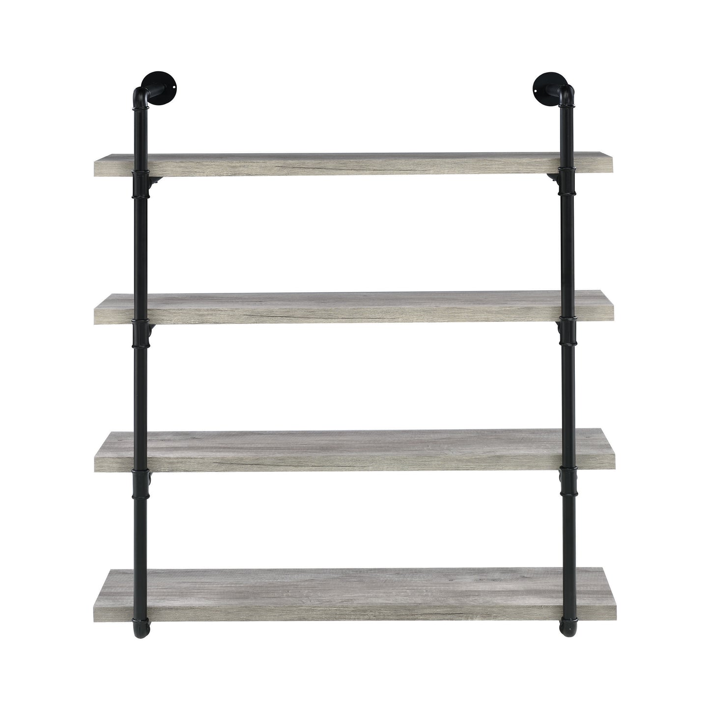 Elmcrest 40-inch Wall Shelf Black and Grey Driftwood