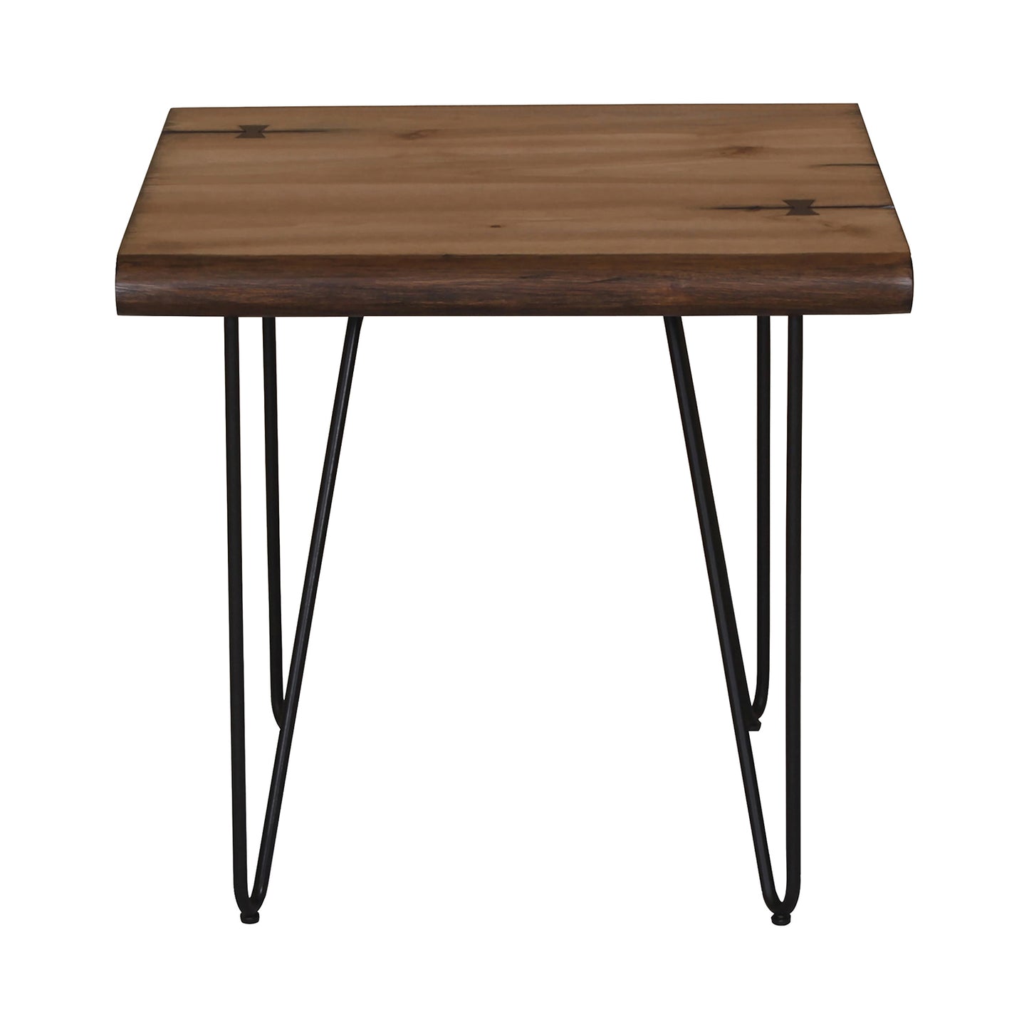 Square End Table Natural Honey