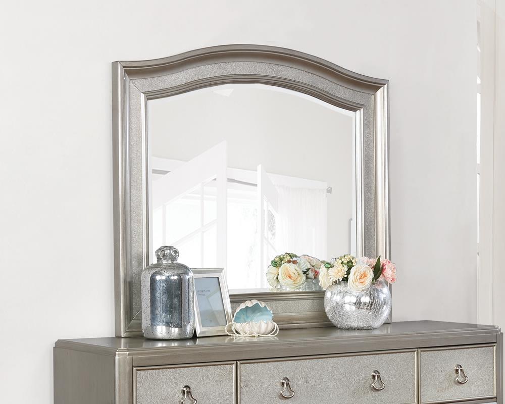 Bling Game Arched Mirror Metallic Platinum
