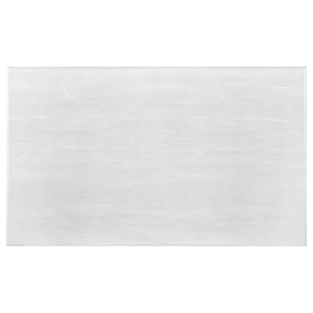 Adabella U-base Rectangle Coffee Table White and Chrome
