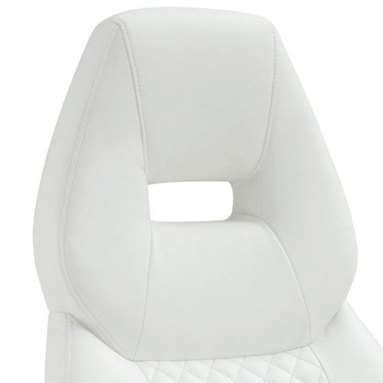 Adjustable Height Office Chair White and Silver
