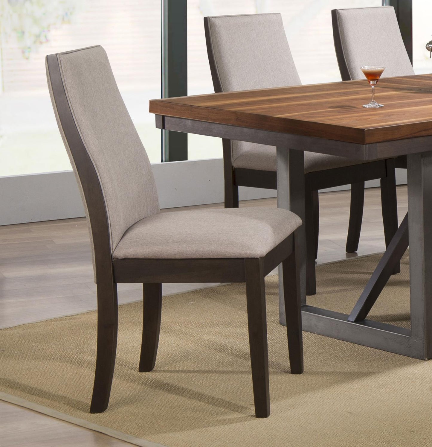 Spring Creek Upholstered Side Chairs Grey (Set of 2)