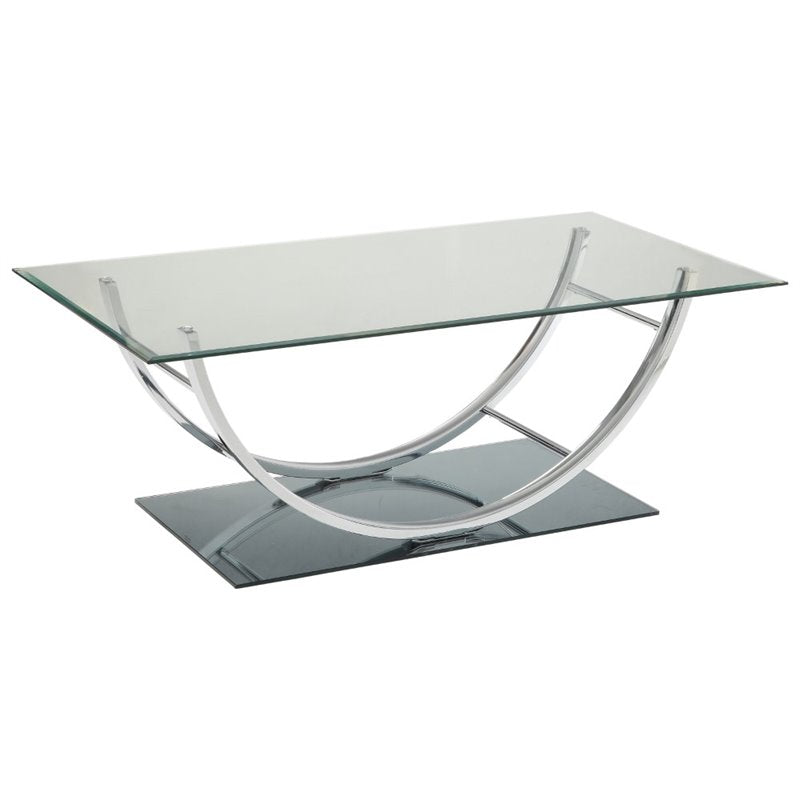 U-shaped Coffee Table Chrome
