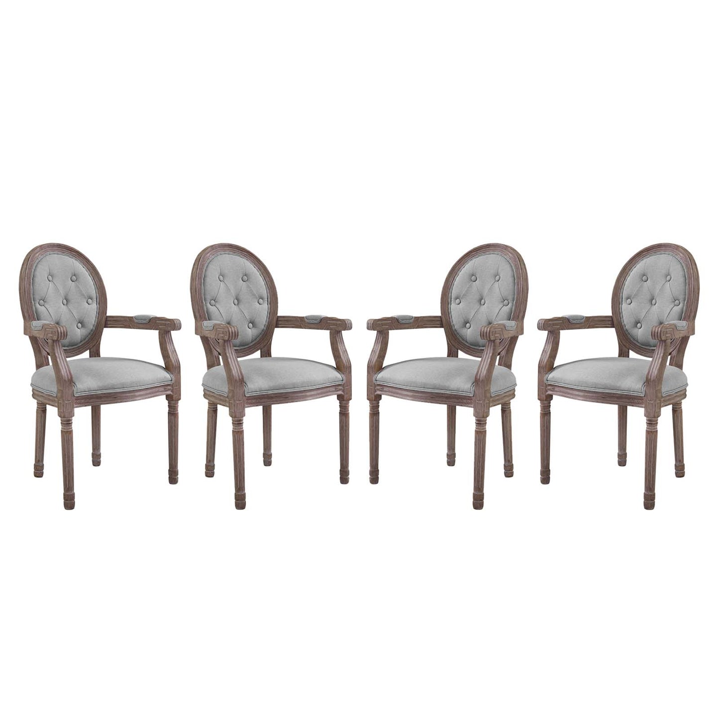 Arise Dining Armchair Upholstered Fabric Set of 4