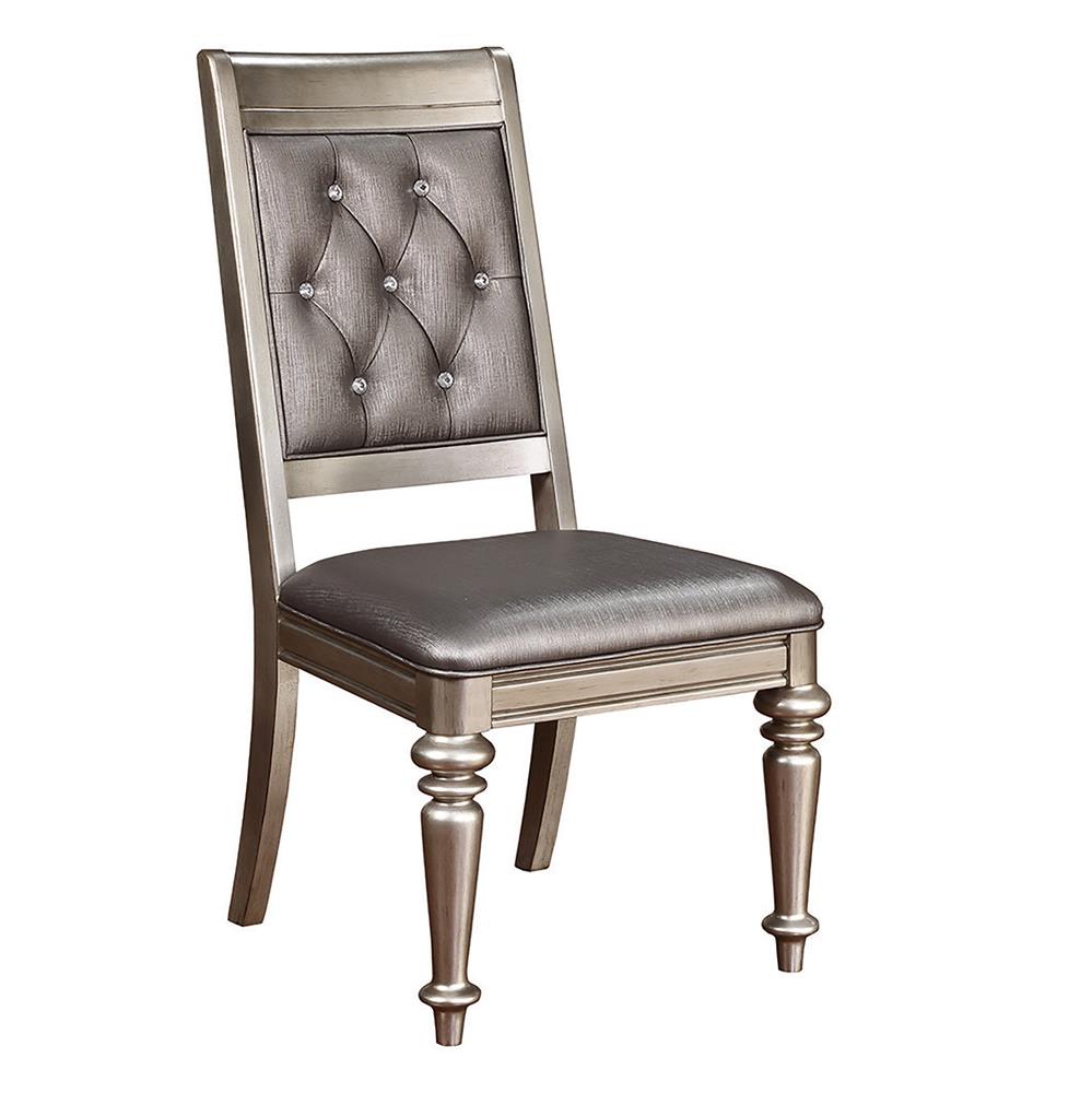 Danette Open Back Side Chairs Metallic (Set of 2)