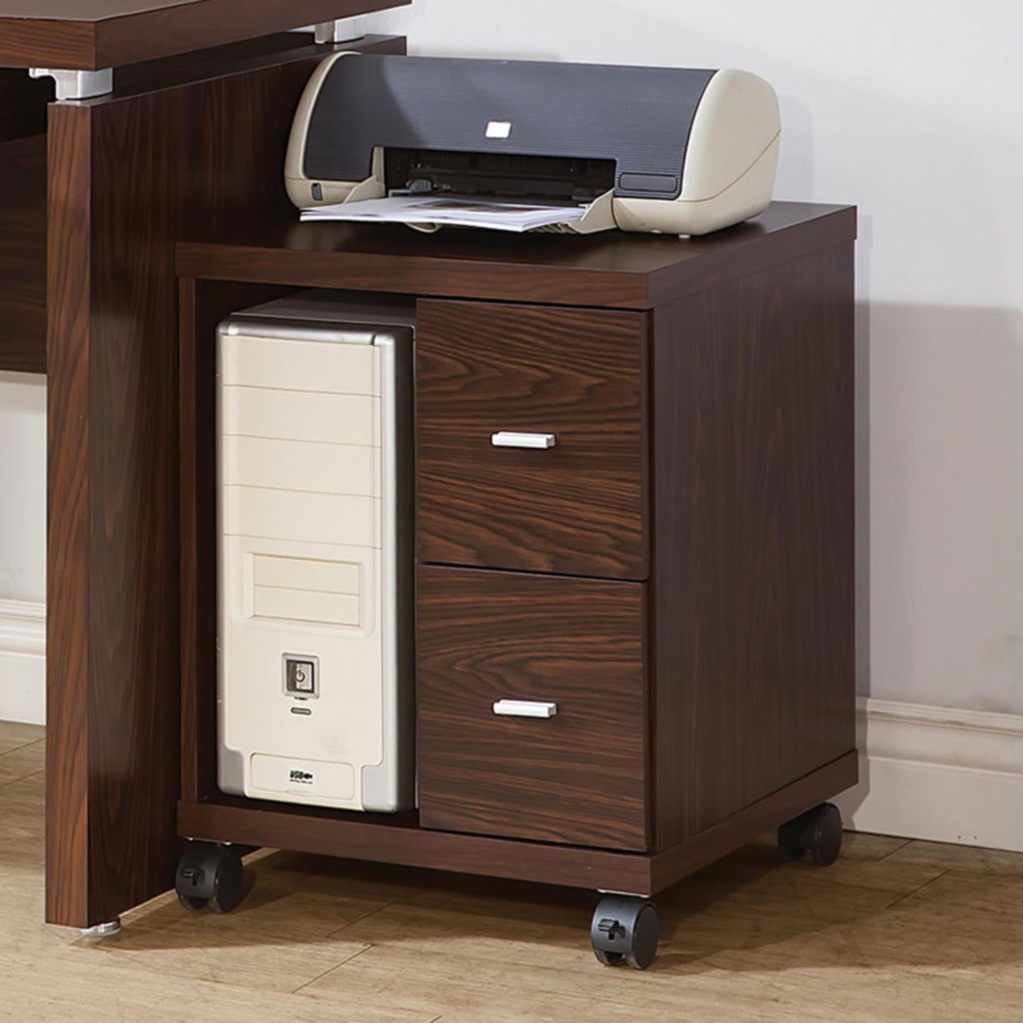 Russell 2-drawer CPU Stand Medium Oak