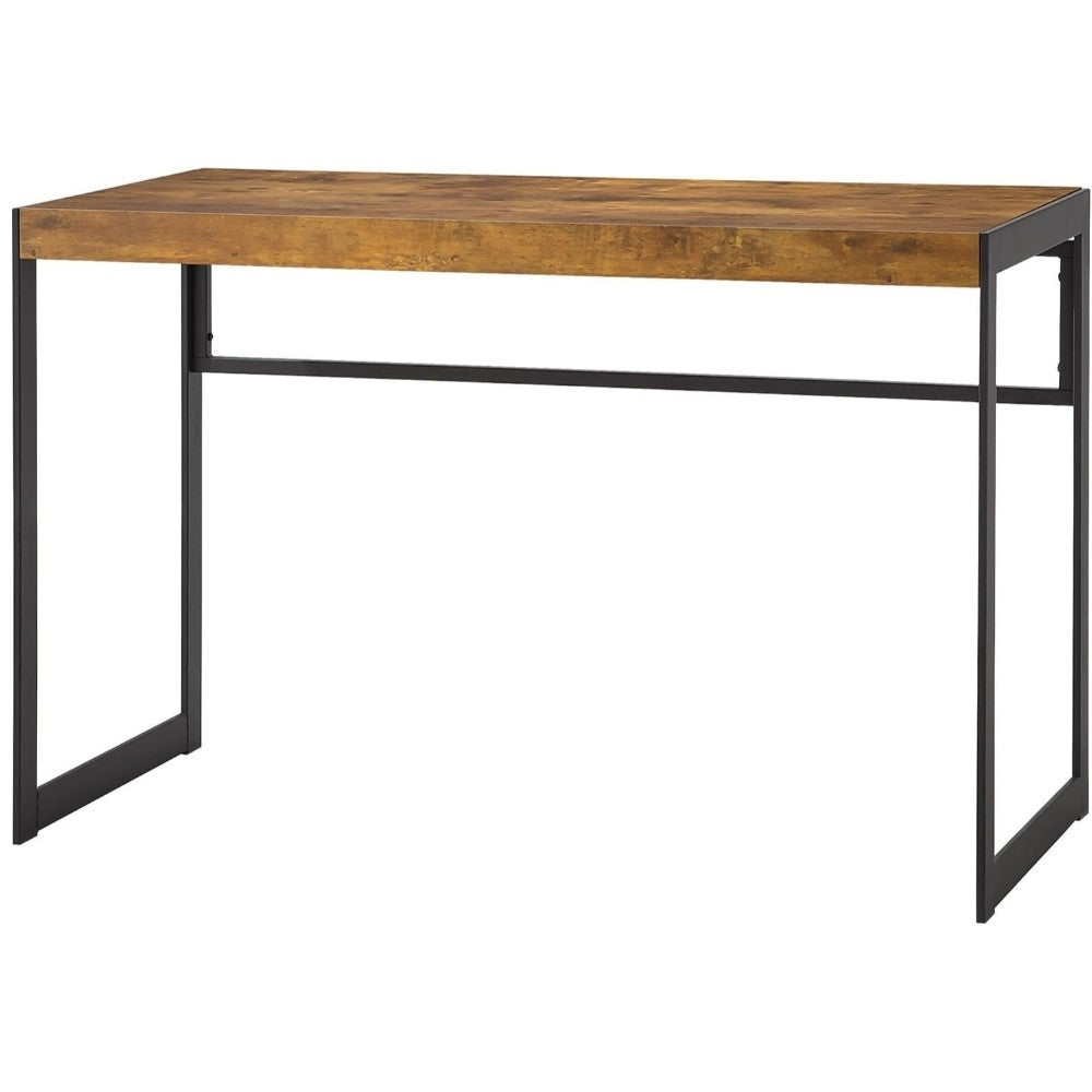 Estrella Writing Desk Antique Nutmeg and Gunmetal