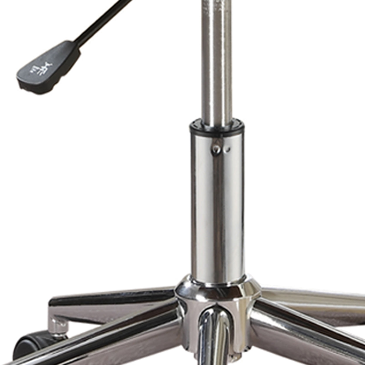 Adjustable Height Office Chair Ecru and Chrome