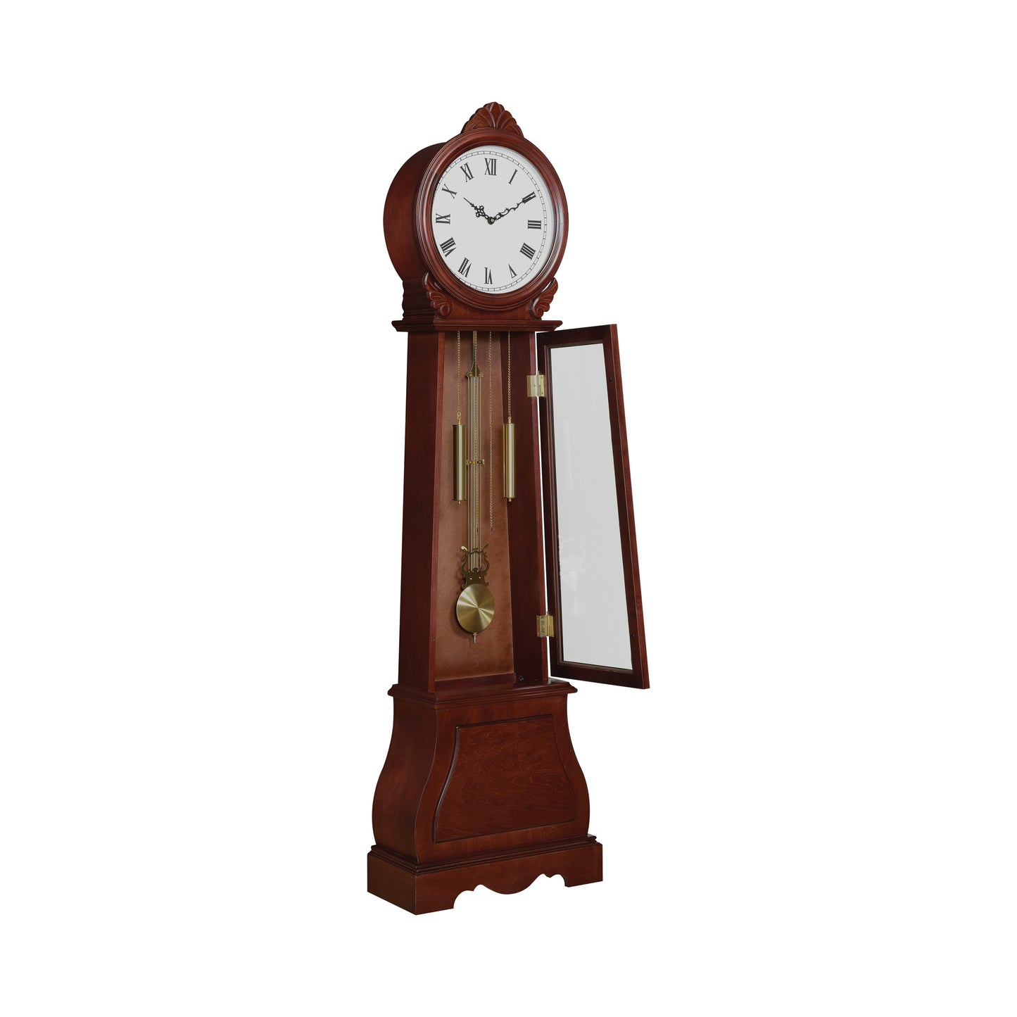 Grandfather Clock with Chime Brown Red