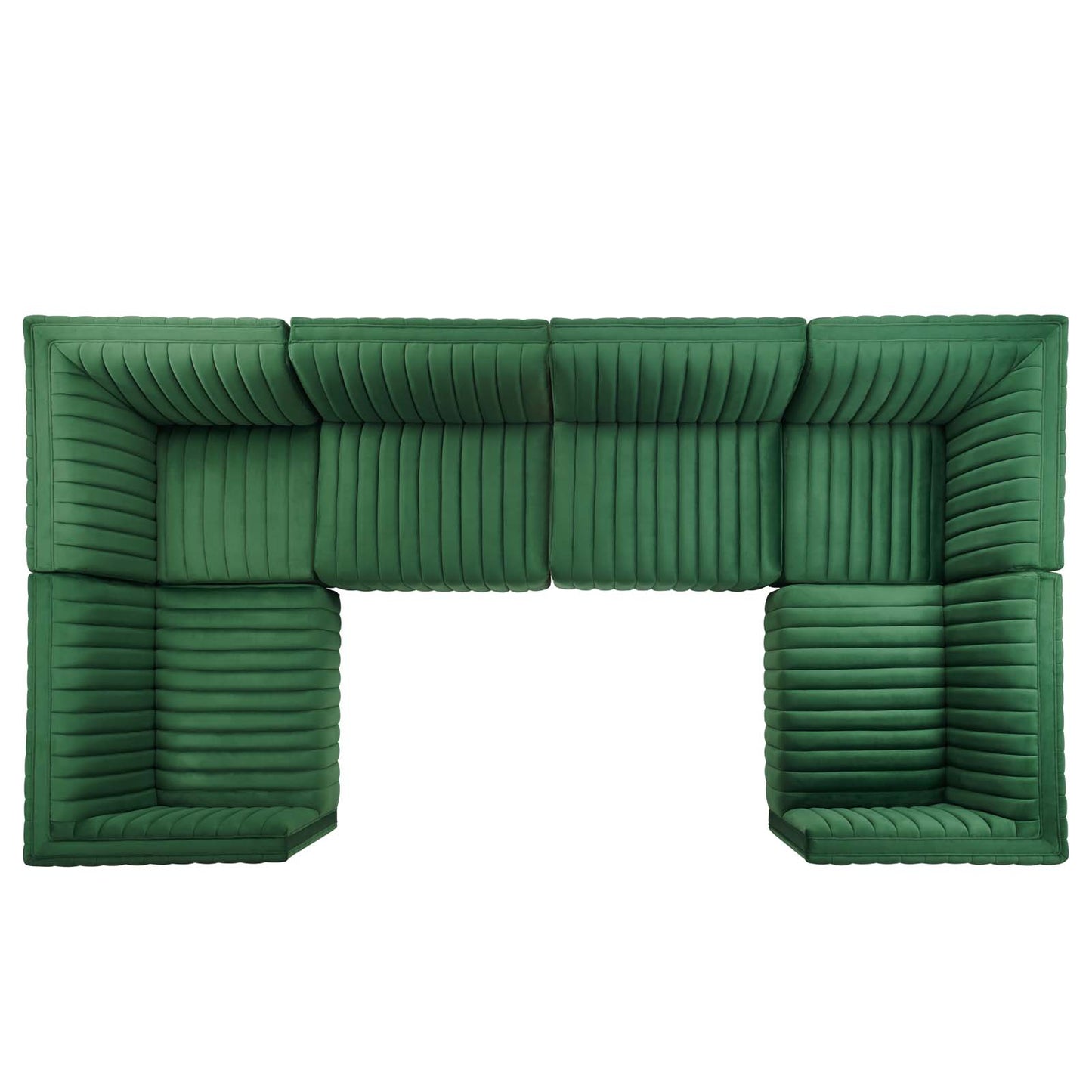 Conjure Channel Tufted Performance Velvet 6-Piece Sectional