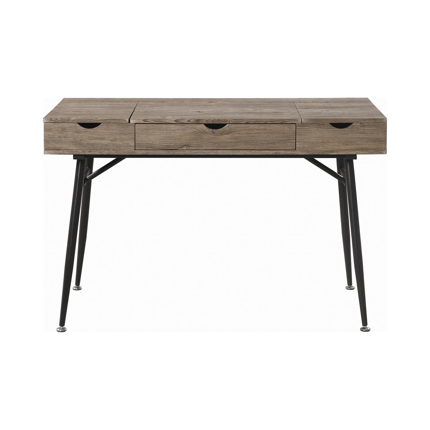 Rafael 1-drawer Writing Desk Rustic Driftwood