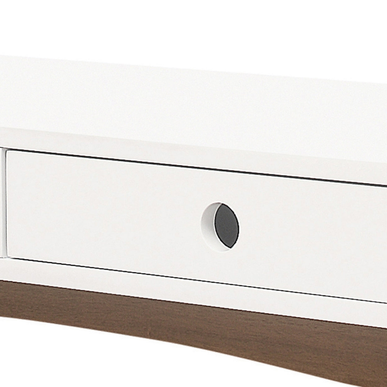 Bradenton 1-drawer Writing Desk White and Walnut
