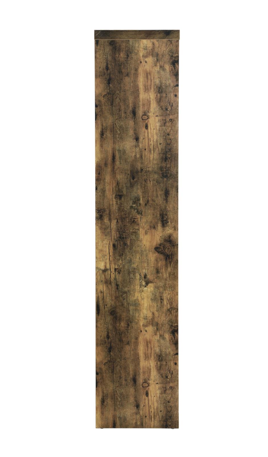 Belvedere 5-shelf Bar Table Storage Antique Nutmeg