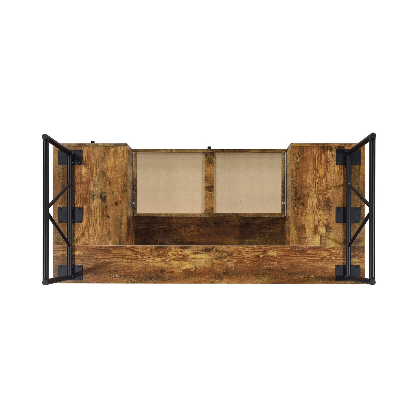 Analiese 4-drawer Writing Desk Antique Nutmeg
