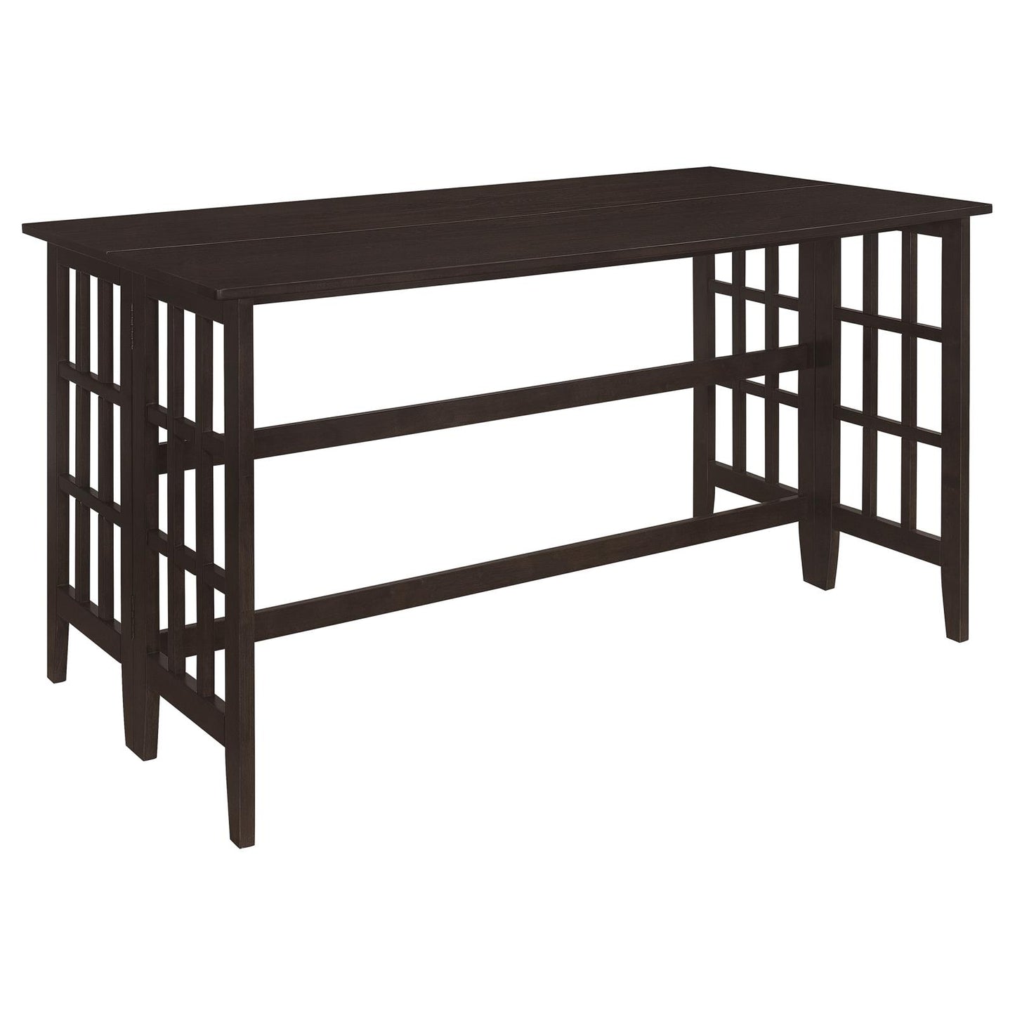 Carmina Rectangular Counter Height Table Brown