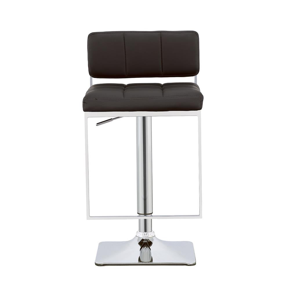 Alameda Adjustable Bar Stool Chrome and Black