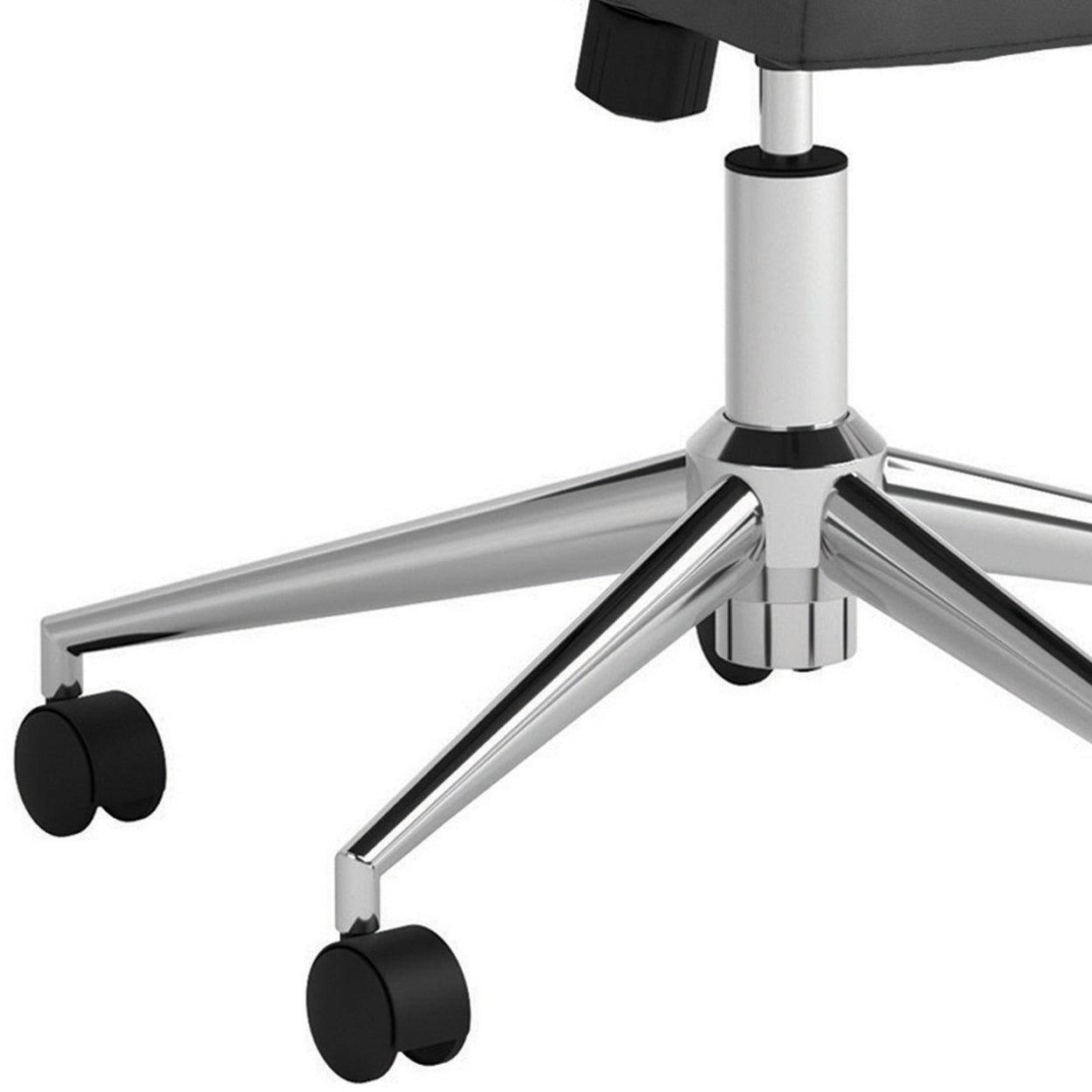 High Back Upholstered Office Chair Grey