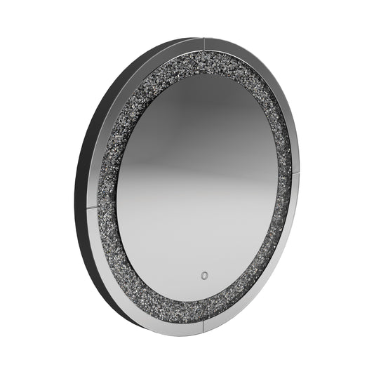Round Wall Mirror Silver