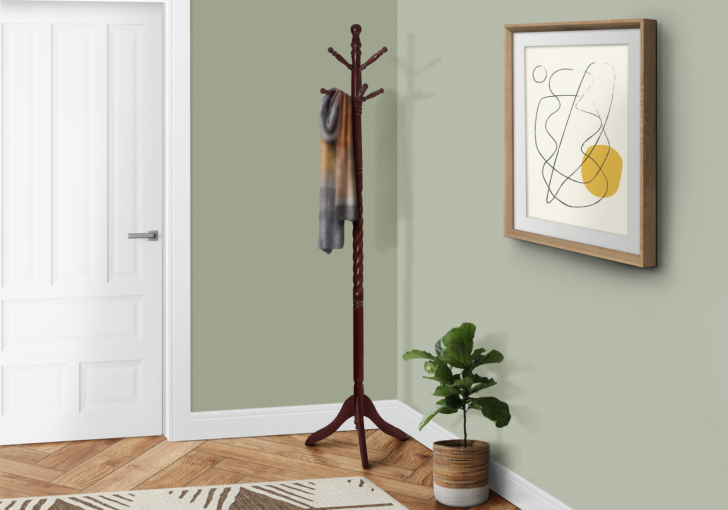 2-tier Coat Rack Merlot