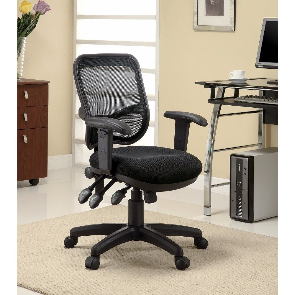 Adjustable Height Office Chair Black