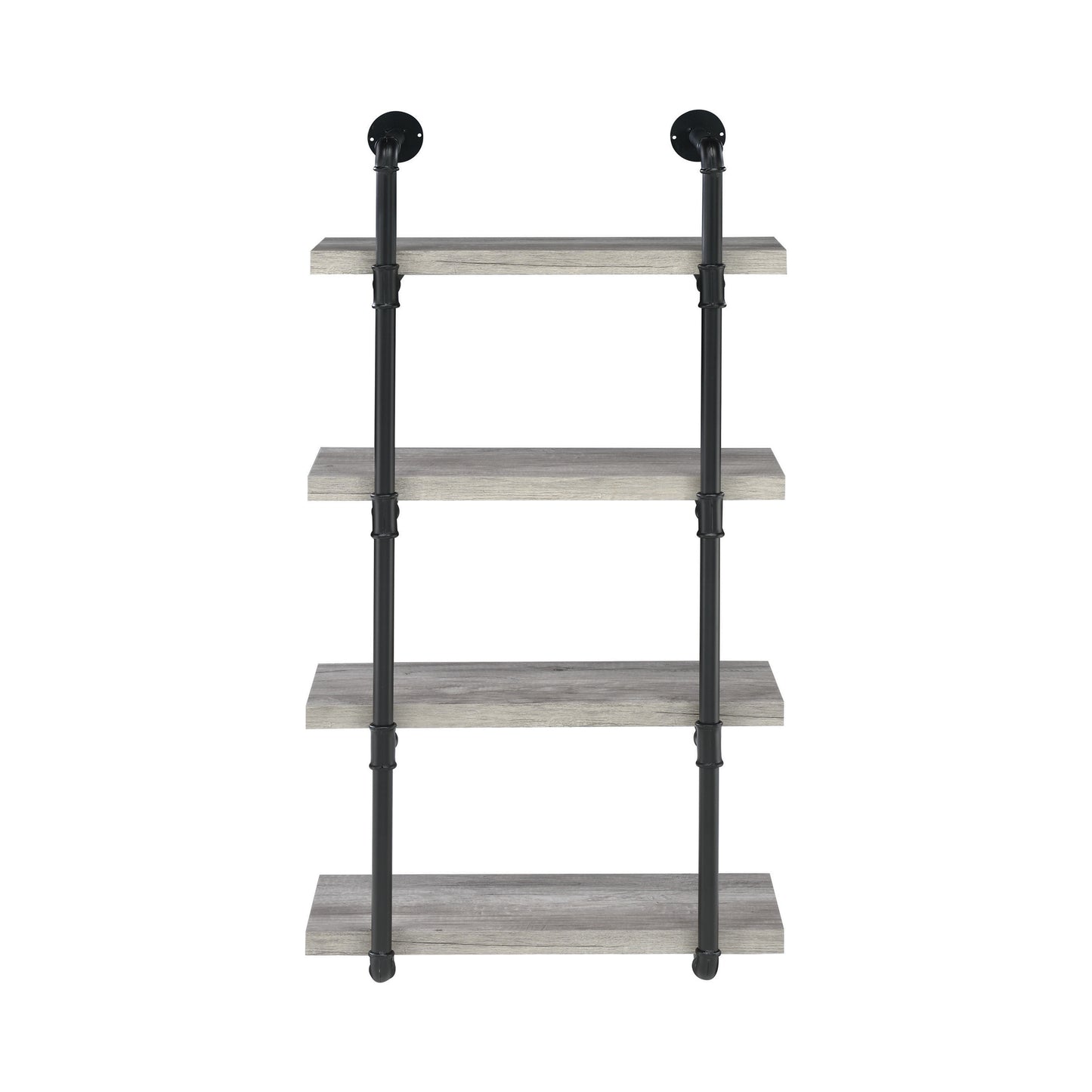 Elmcrest 24-inch Wall Shelf Black and Grey Driftwood