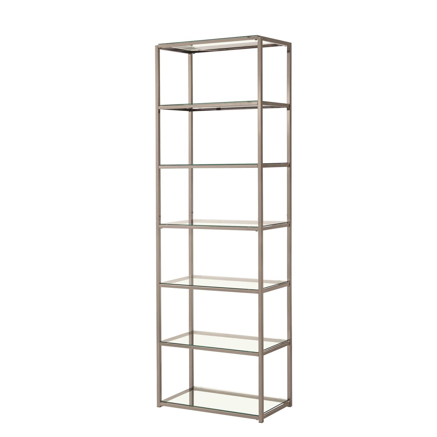 Kate 6-shelf Bookcase Black Nickel