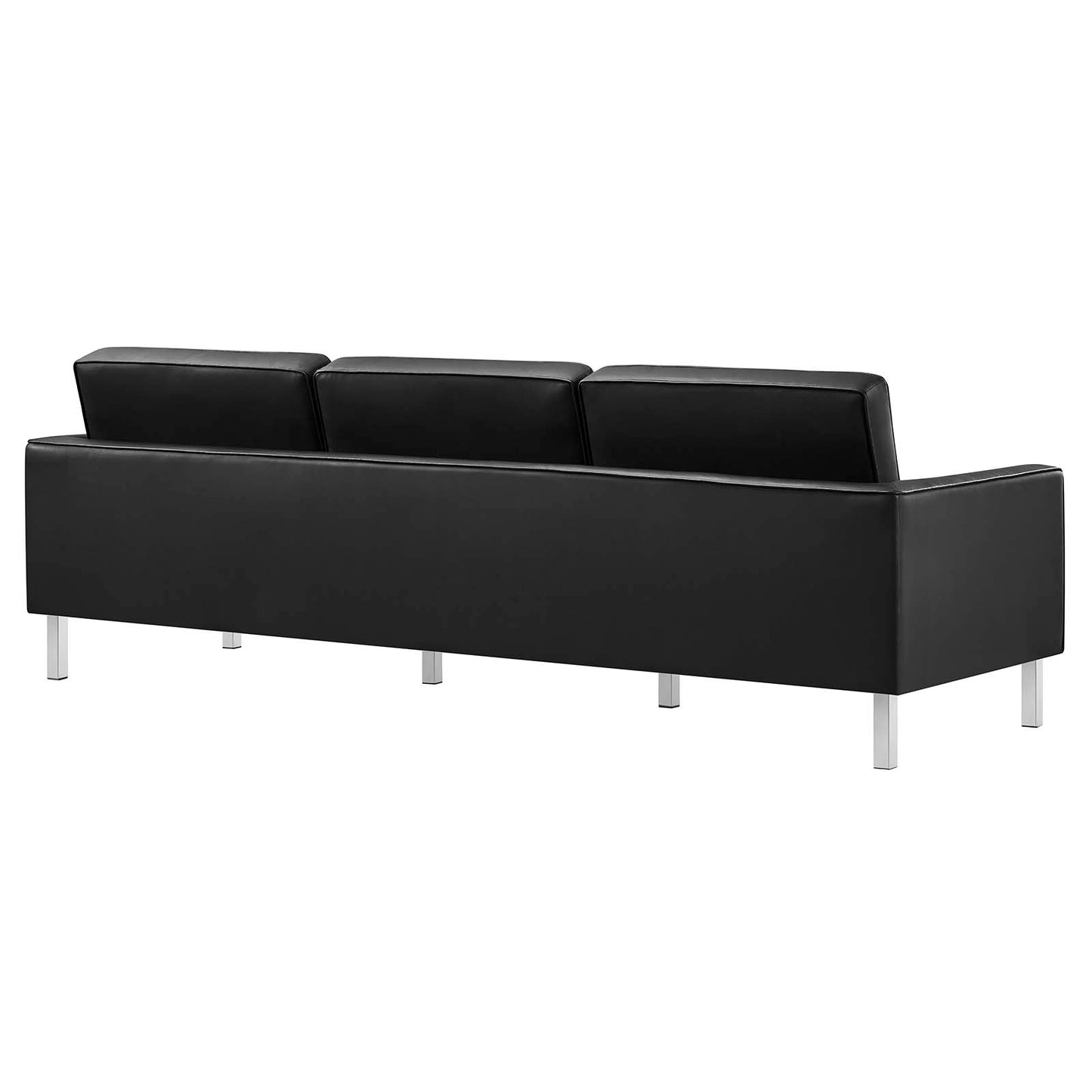 Loft Tufted Vegan Leather Vegan Leather Sofa