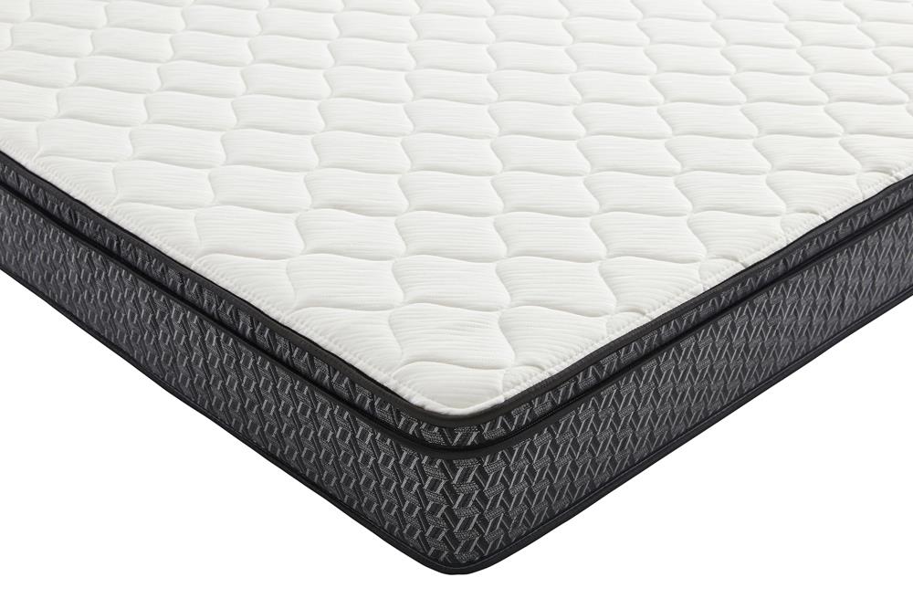 Evie 9.25" California King Mattress White and Black