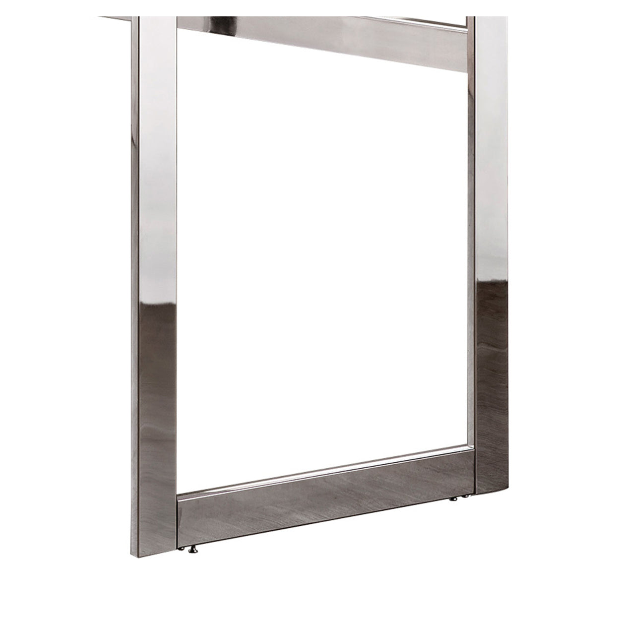 Hartford Glass Top Writing Desk Chrome