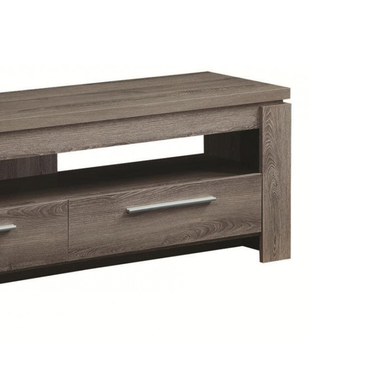 2-drawer TV Console Weathered Grey