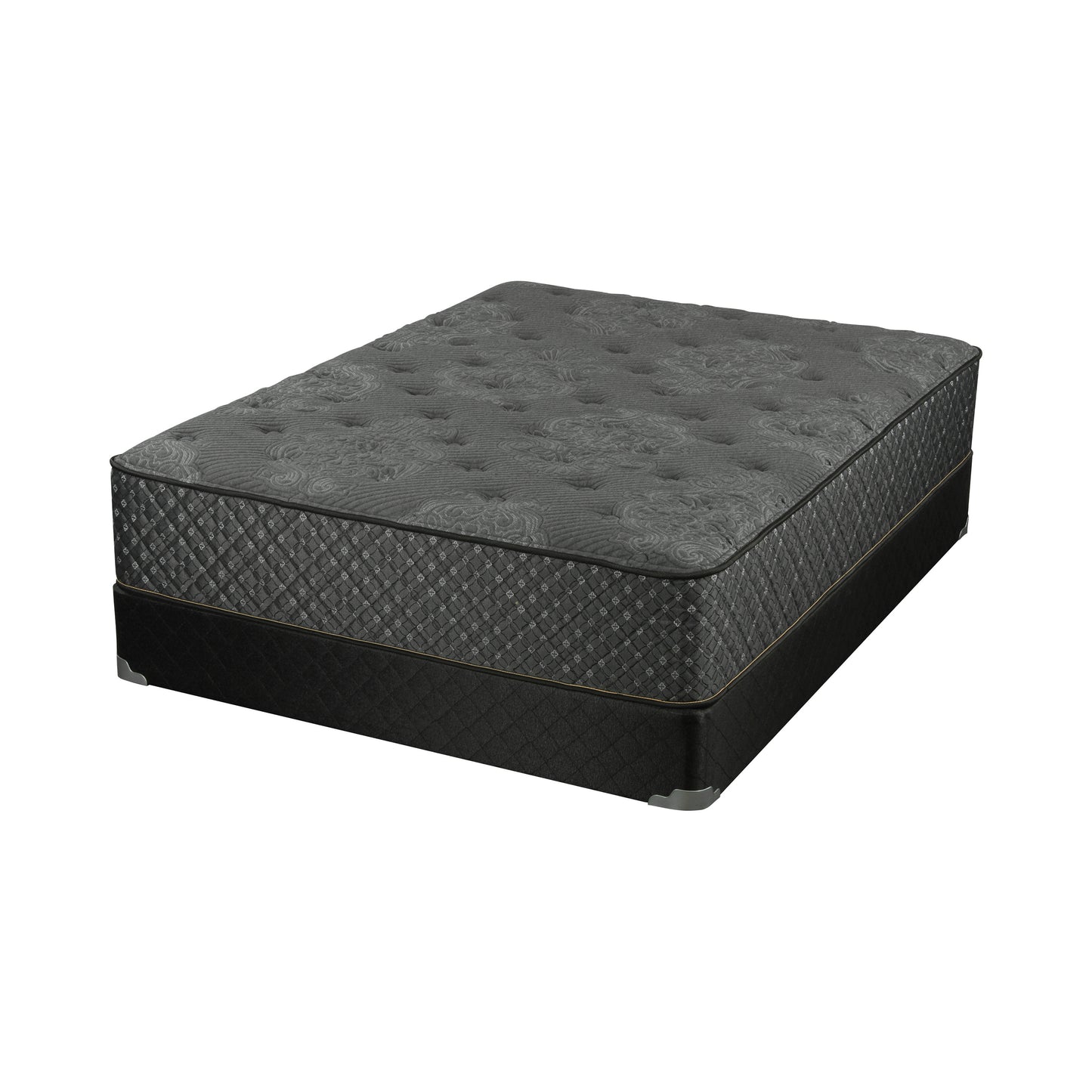 Bellamy 12" Full Mattress Grey and Black