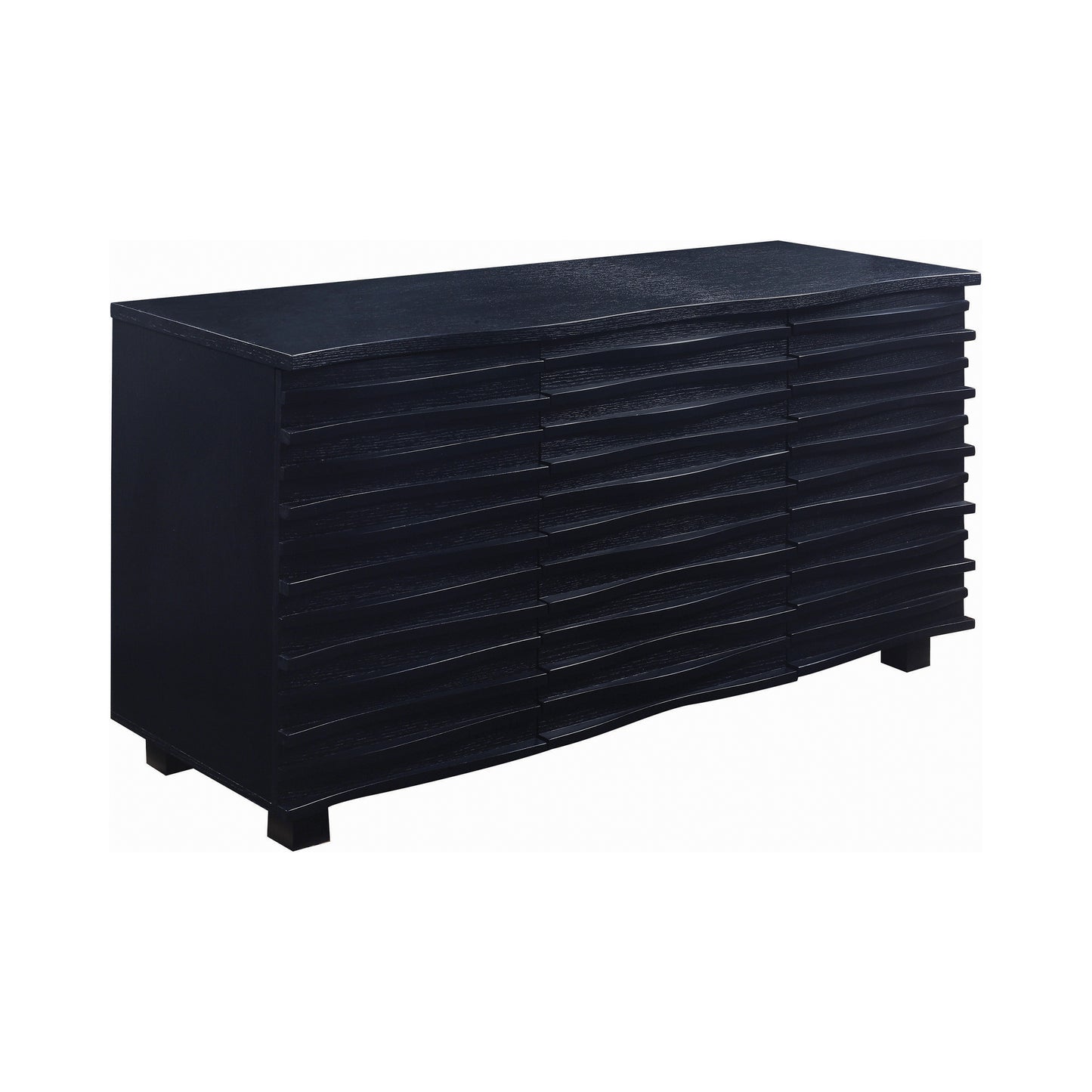Stanton 3-drawer Rectangular Server Black