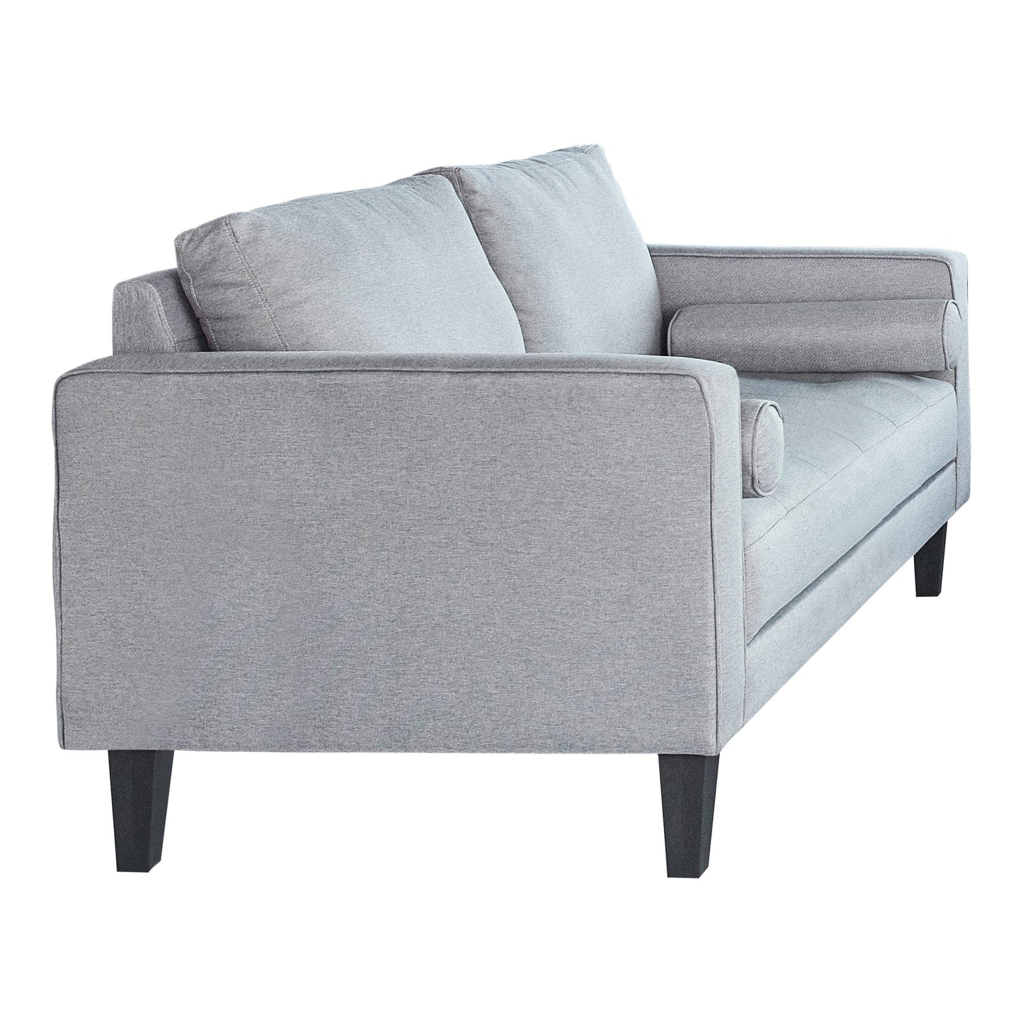 Lennox Track Arm Upholstered Loveseat Charcoal