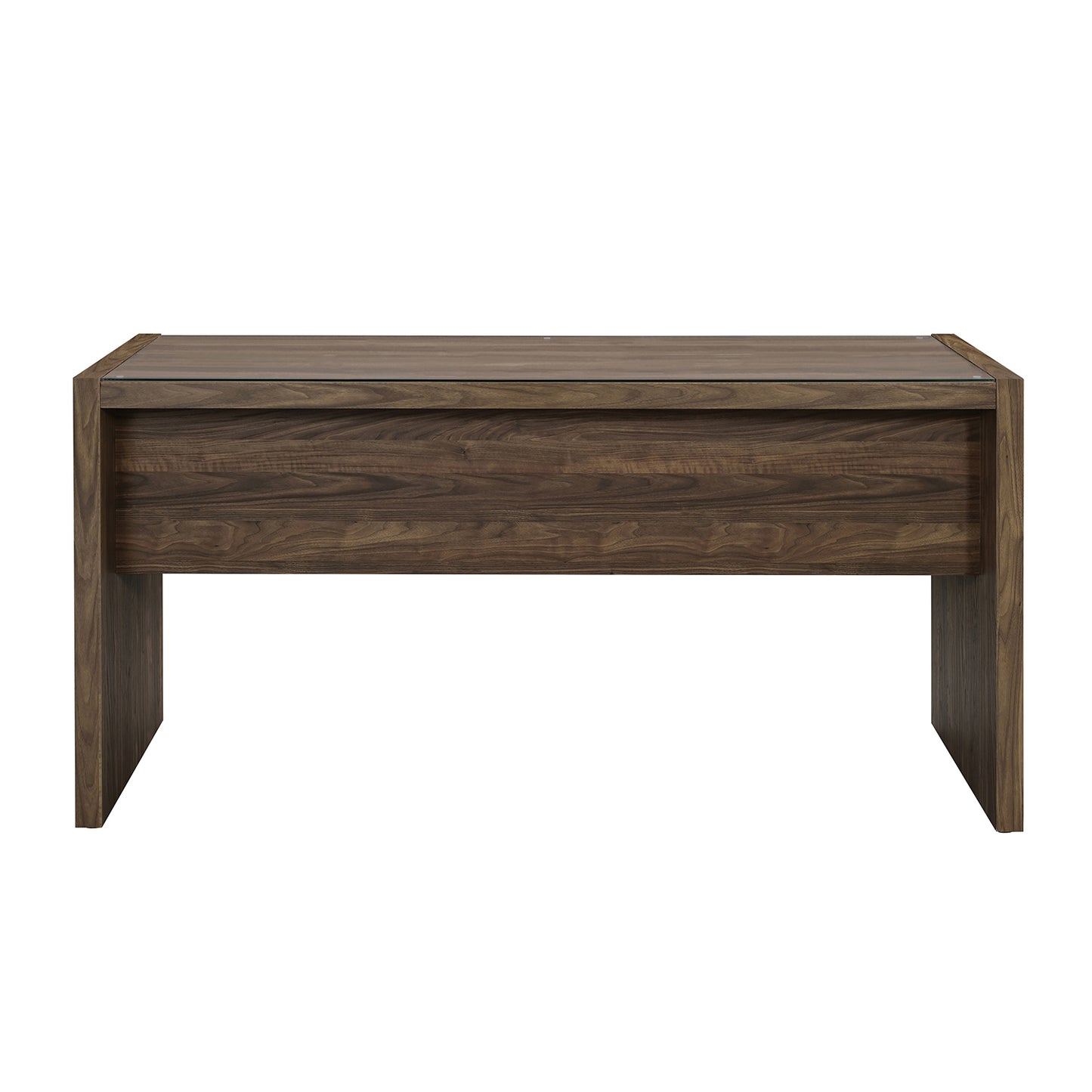 Luetta 59-inch Rectangular Writing Desk Aged Walnut