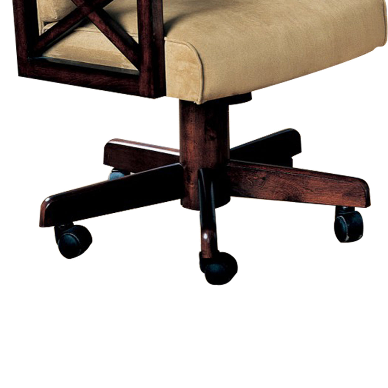 Marietta Upholstered Game Chair Tobacco and Tan